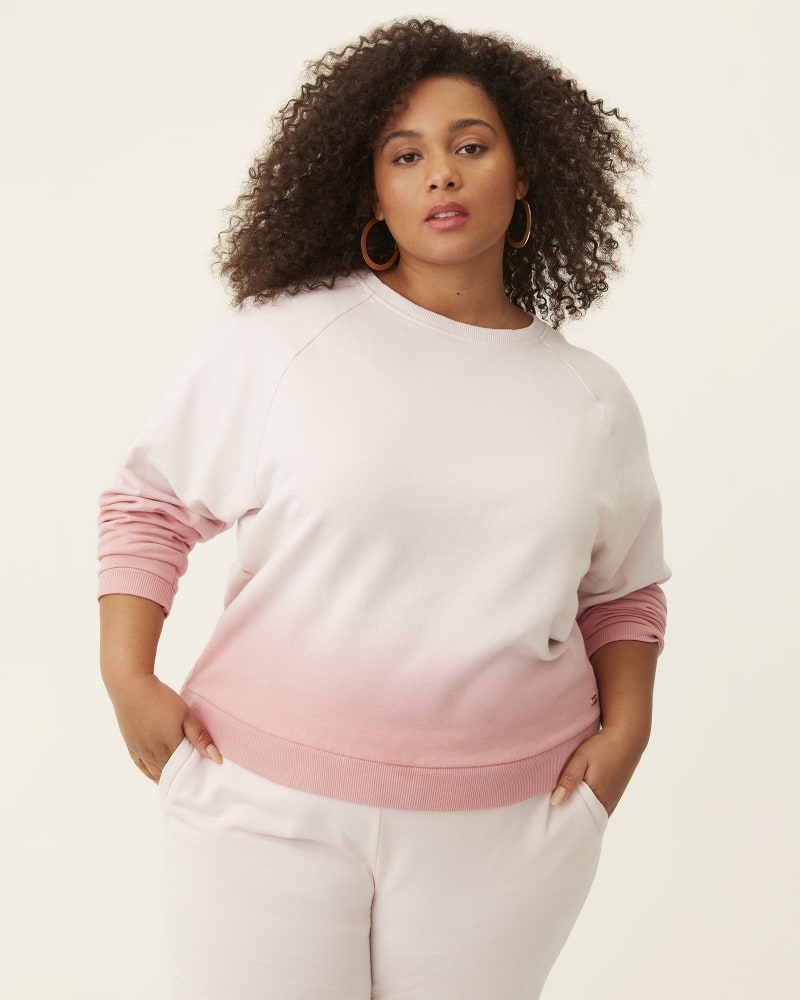 Front of plus size Sabrina Ombre Sweatshirt by Marc NY | Dia&Co | dia_product_style_image_id:181634